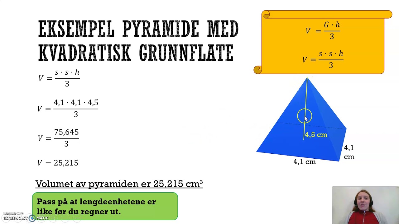 Volum: Pyramide