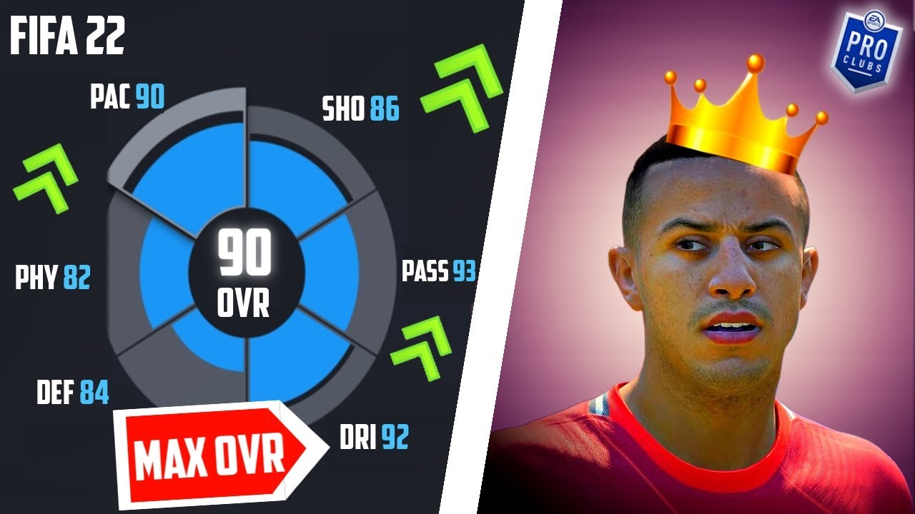FIFA 22 PRO CLUBS - THE BEST MAX 90 RATED CM BUILD (TIPS/TRICKS)