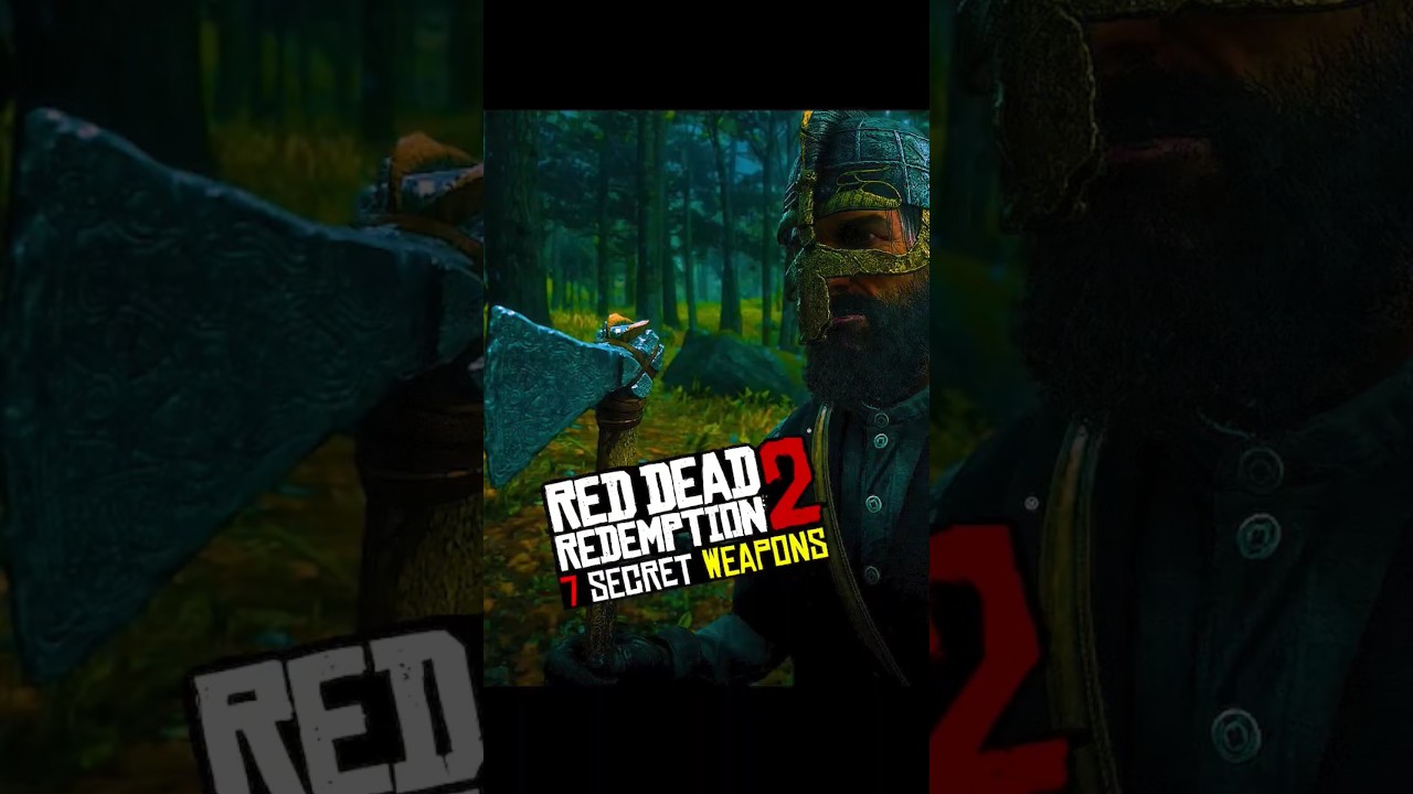 🔥 7 секретных и редких видов оружия, спрятанных в RDR2 — топор викинга, пиратский меч и многое др...