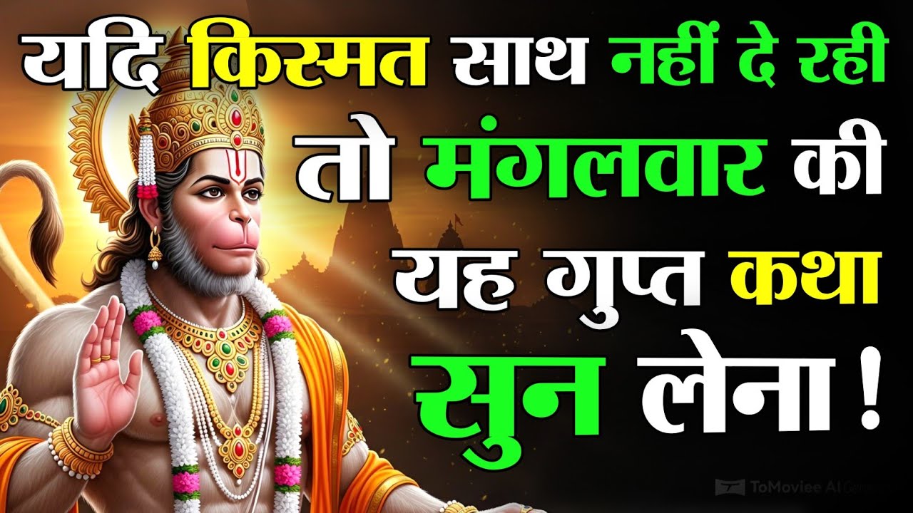 यदि किस्मत साथ नहीं दे रही तो मंगलवार की यह गुप्त कथा सुन लेना | Hanuman Ji Special Story 