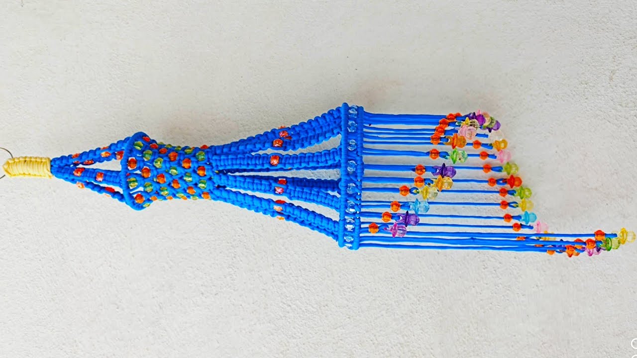 Macrame Simple & Beautiful New Design Jhumar tutorial in Hindi !! Full HD Part