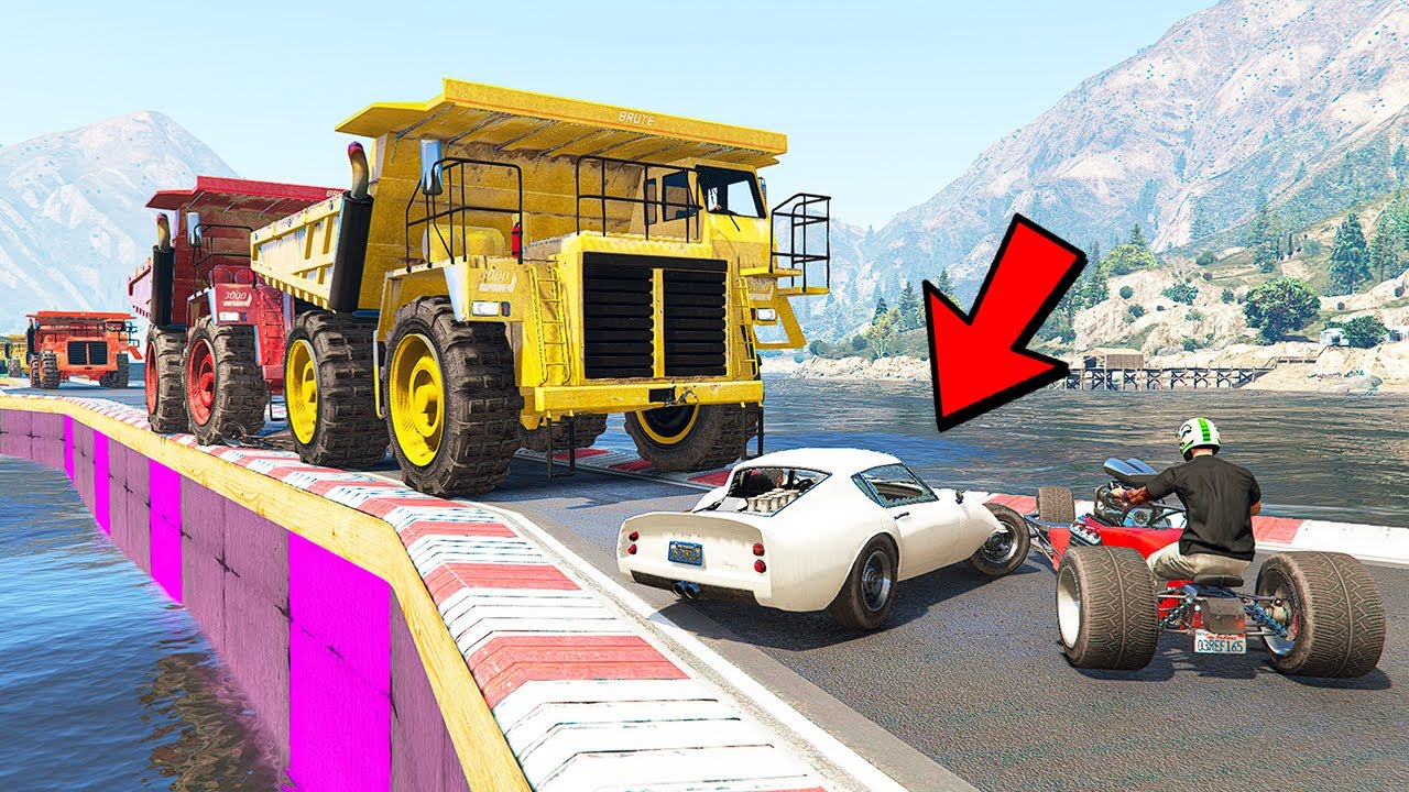СТЕНКА НА СТЕНКУ НА УЗКОЙ ДОРОГЕ В GTA 5 ONLINE