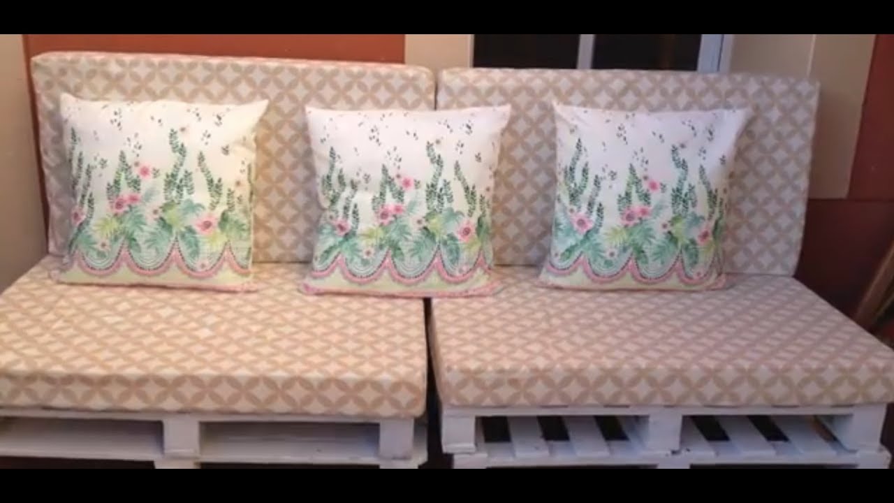 Fundas de colchones  para palets Cojines para jardin (TUTORIAL)