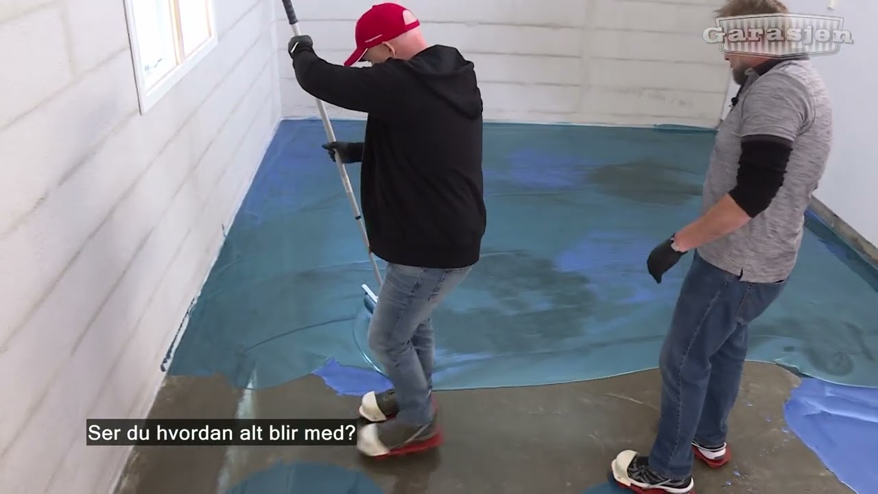 Innslag i Garasjen: Følg oss når vi legger Metallic Epoxy i garasje