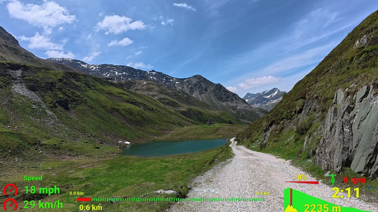 Scenic Indoor Cycling MTB Workout Ahrntal Alps Italy Garmin 4K Video