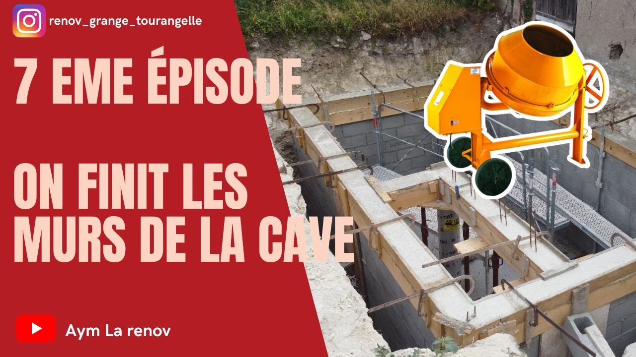 On finit les murs de la cave