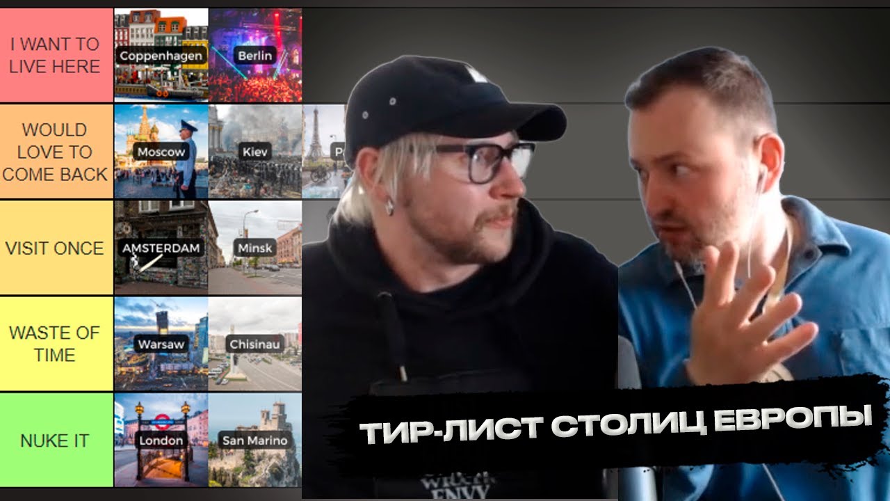 ЗАМАЙ и РУДБОЙ составляют ТИР-ЛИСТ столиц ЕВРОПЫ