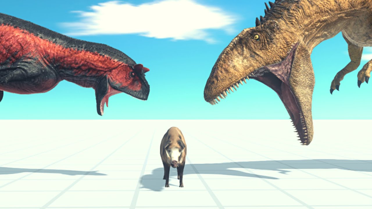 Carcharodontosaurus And Carnotaurus Vs Every Unit ARBS | Animal Revolt Battle Simulator