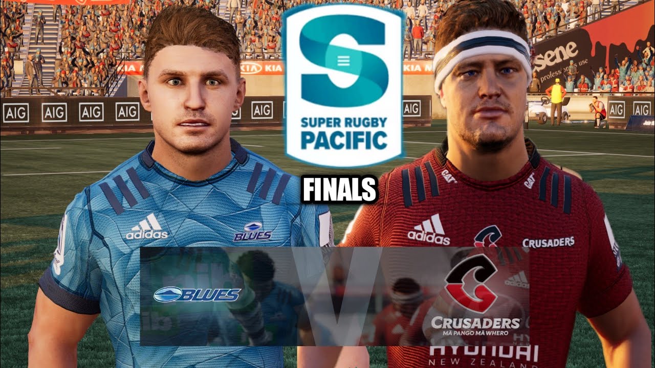 Blues VS Crusaders// Super Rugby pacific FINAL - RC4 Gameplay