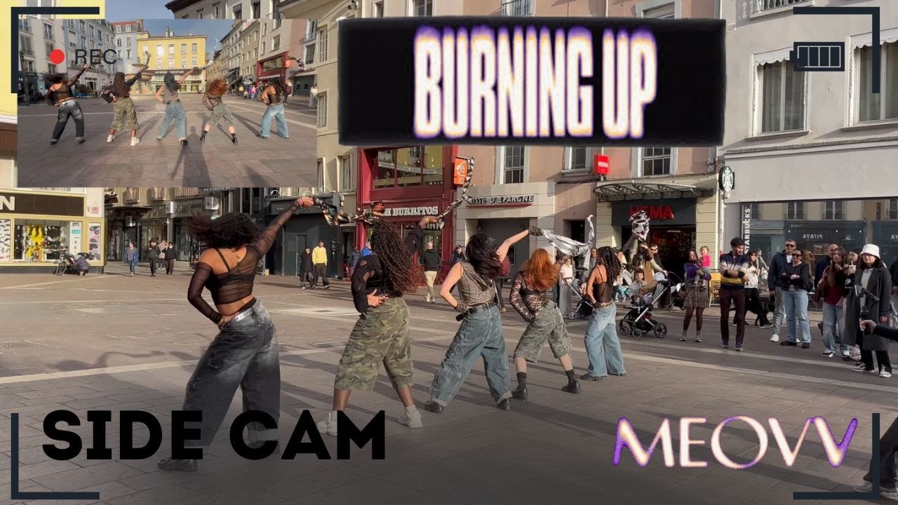 [SIDECAM | KPOP IN PUBLIC] MEOVV (미야오) - BURNING UP [by GRAVITY Crew from FRANCE]