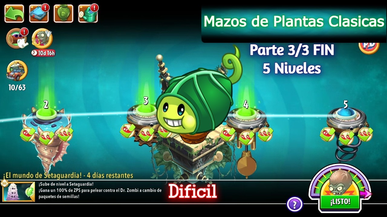 PVZ 2 [Parte 3/3 FIN - 5 Niveles Dificil][Busqueda de Penny SetaGuardia]