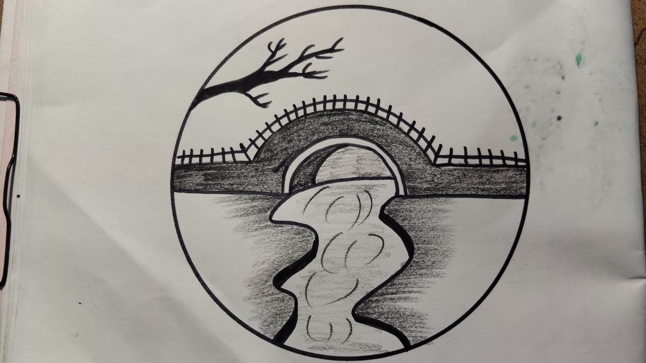 Drawing of scenery 