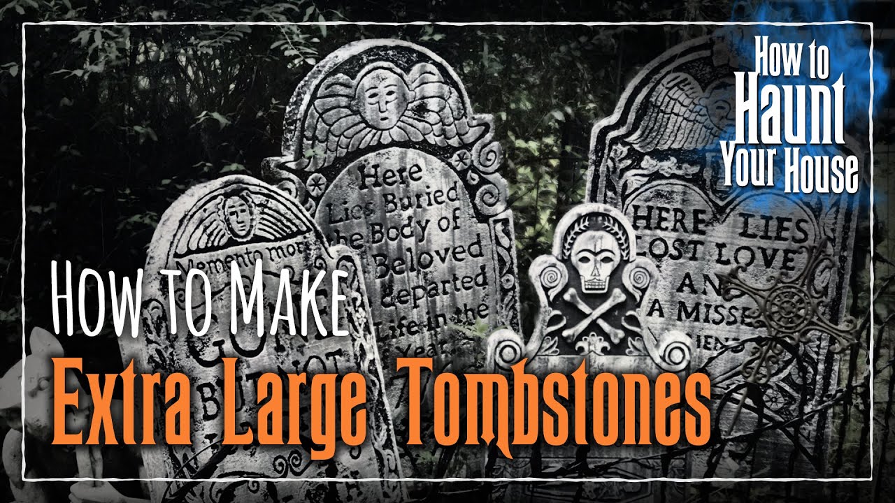 DIY Project: Creating Extra-Large Prop Tombstones out of Styrofoam