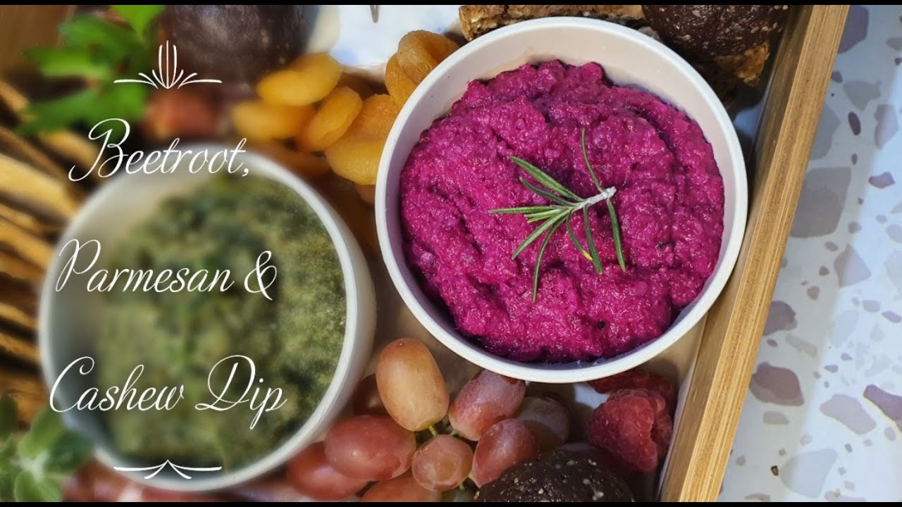 Thermomix Beetroot, Parmesan & Cashew Dip