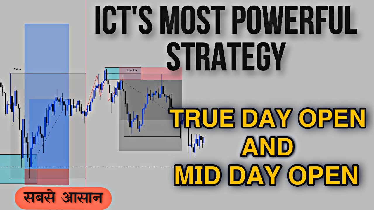 How to Trade True Day Open & Mid Day Open | ICT Strategy Explained Step by Step