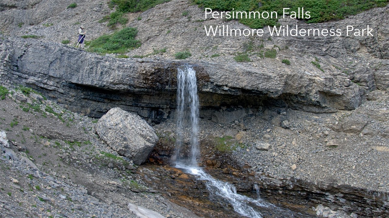 Persimmon Falls, one of the most scenic areas in Willmore Wilderness Park in the Canadian Rockies.