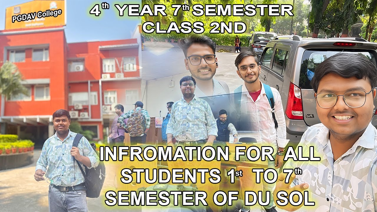 DU SOL College Updates 2025 | 1st Semester Classes, Schedule, Notification & Study Tips Explained