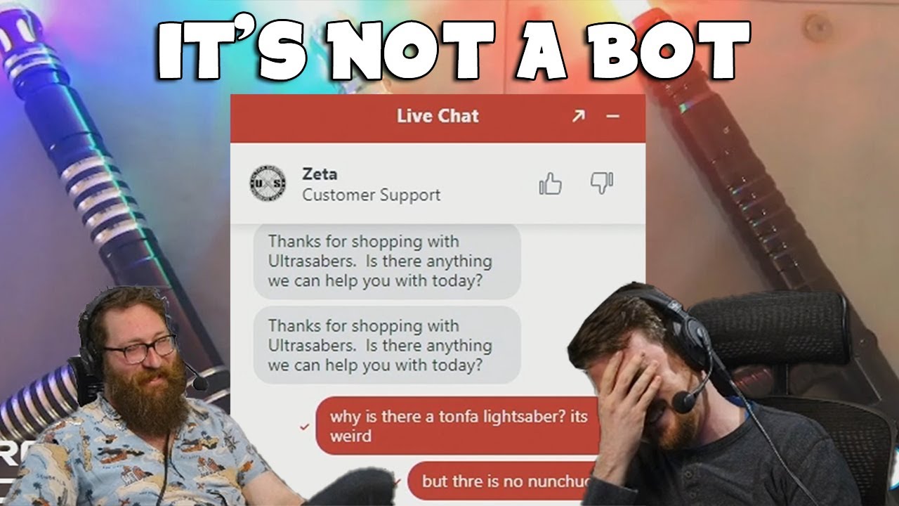 Tom and Ben contacted lightsaber support