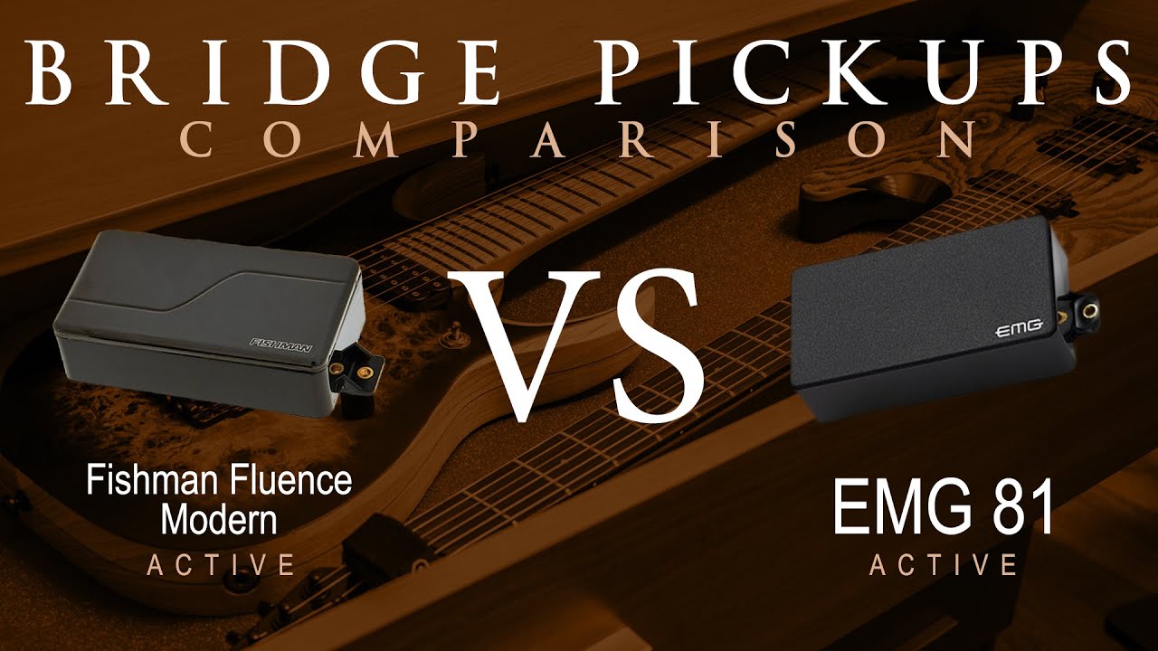 EMG 81 vs FISHMAN FLUENCE MODERN (ceramic) - Active Bridge Pickup Guitar Tone Comparison Demo