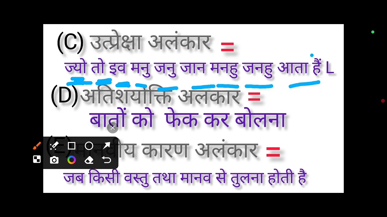 अलंकार को पहचानने का ट्रिक