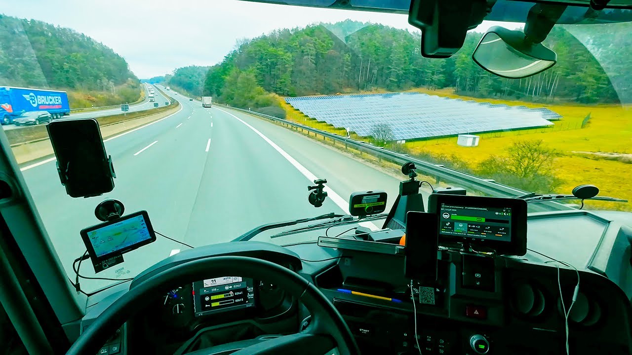 I work as truck driver. Drive  truck Renault on roads of Germany
