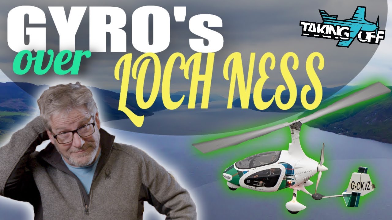 Dan Millican flies Gyro over Loch Ness! #gyrocopter #lochness