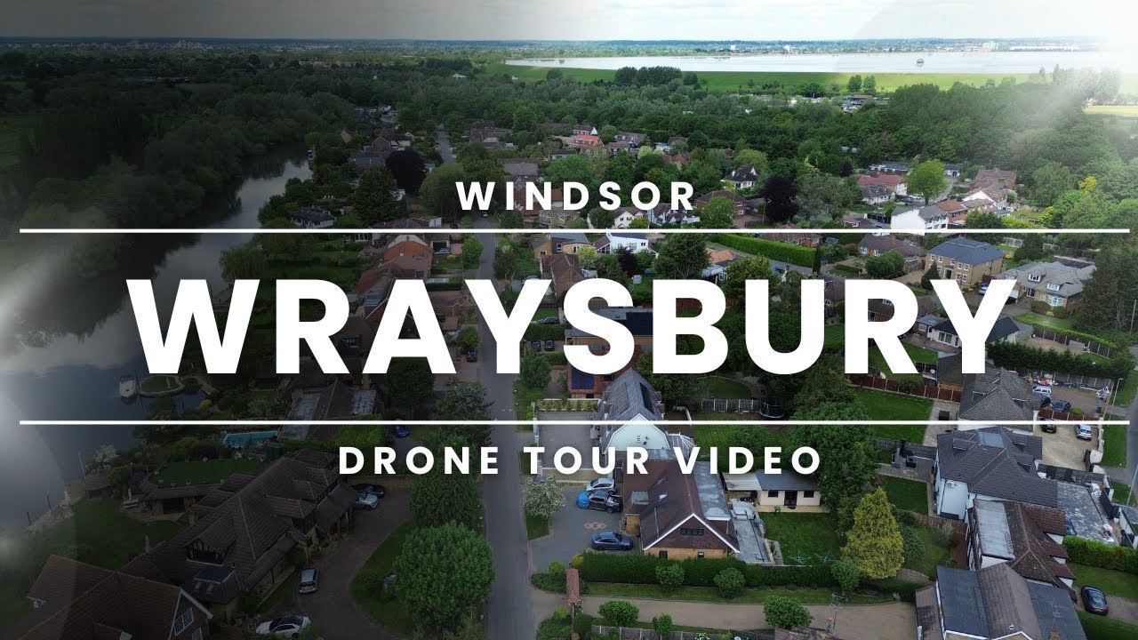 UK 🇬🇧 | Wraysbury from Above | 4K Drone Views of a Riverside Village Near Windsor 🏞️🏡