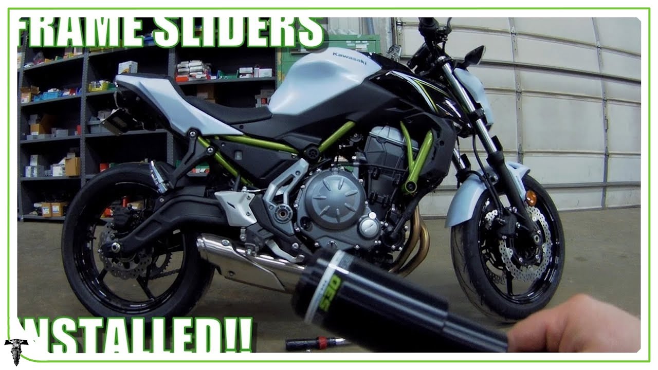 2017 Kawasaki Z650 | Frame slider install!!