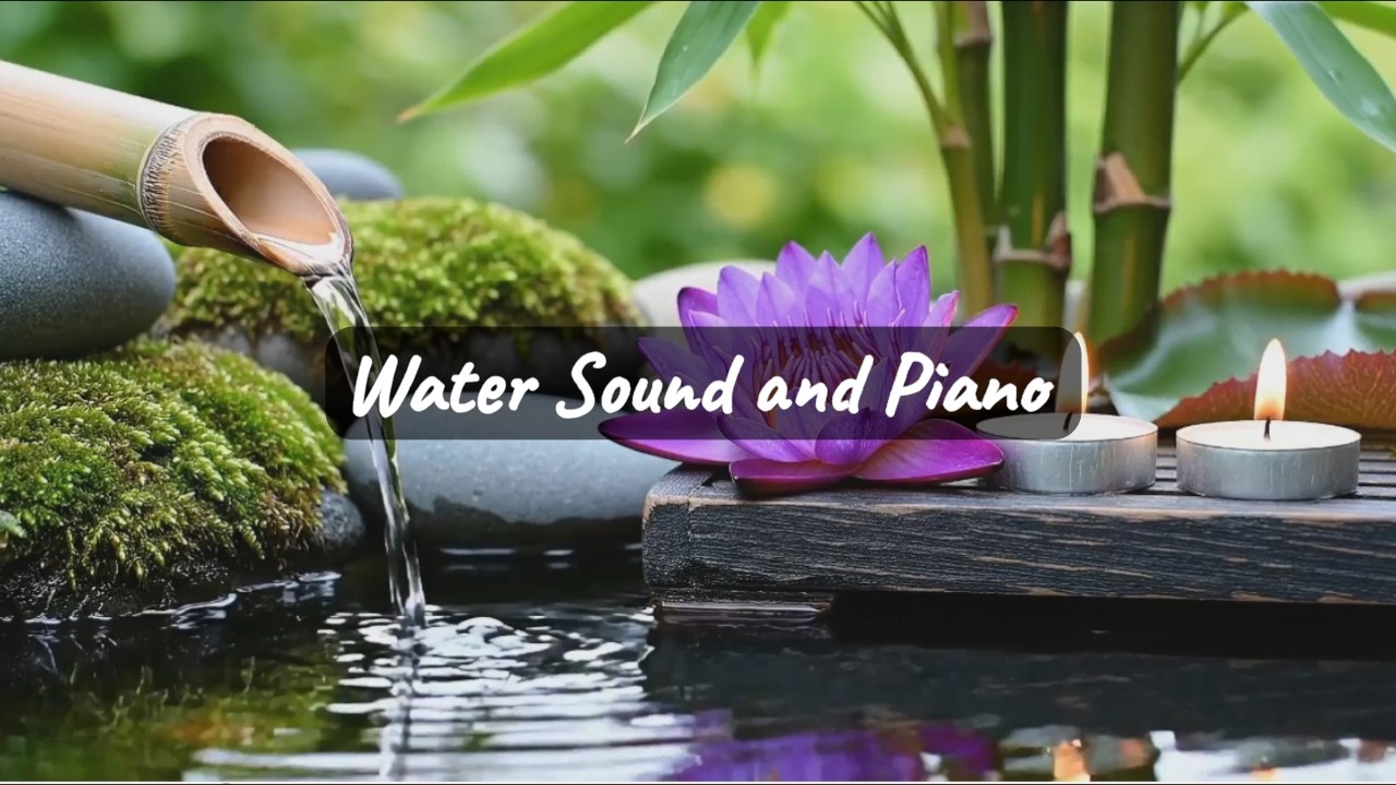 Water Sound and Piano Still Water, Soft Piano – Deep Relaxing Music