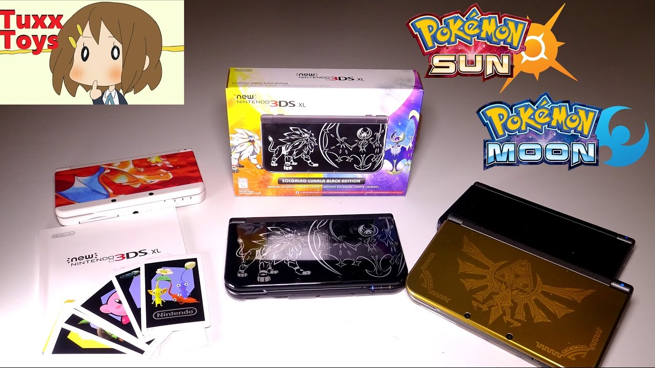Pokémon Sun & Moon -  Solgaleo/Lunala New 3DS XL **Limited edition unboxing **