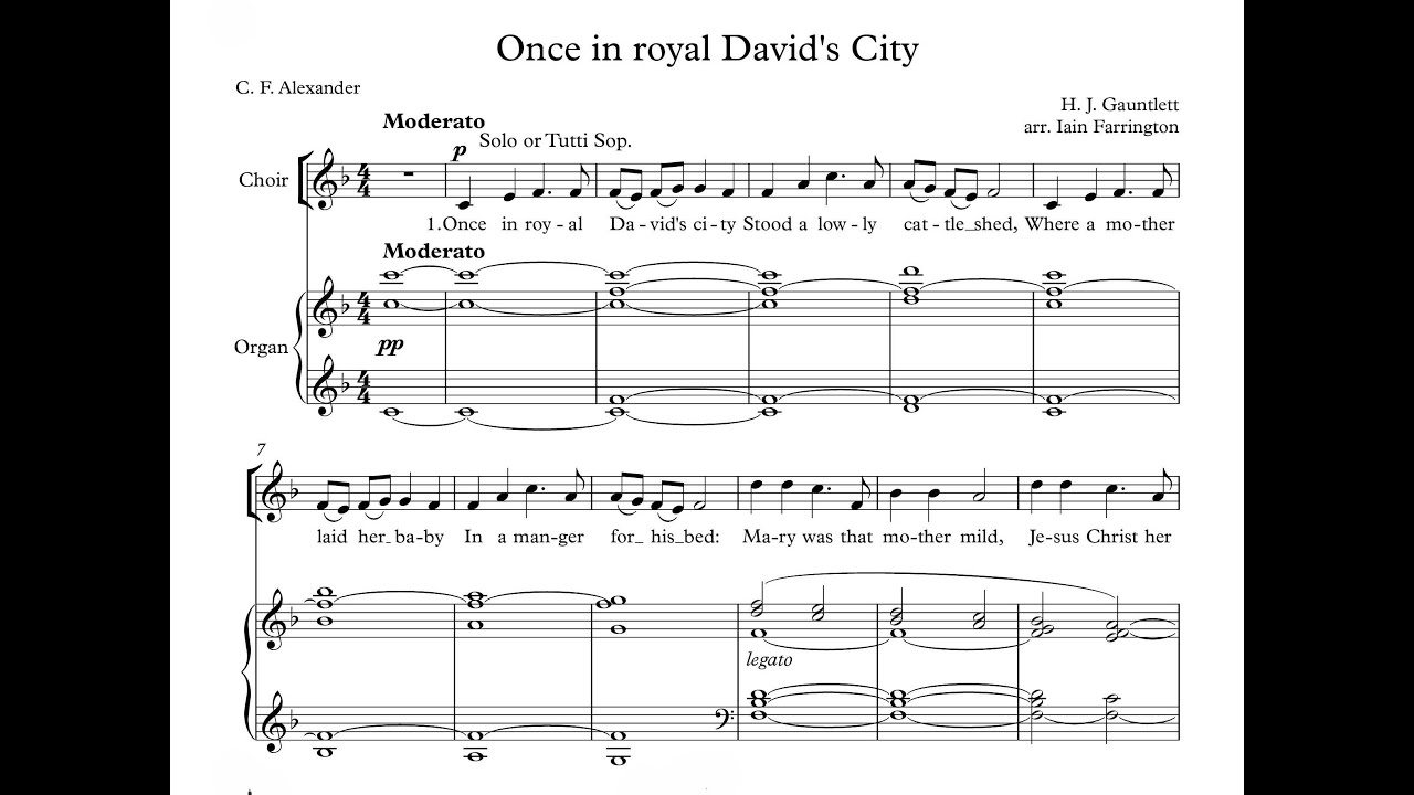 Once in royal David's city (arr. Farrington)