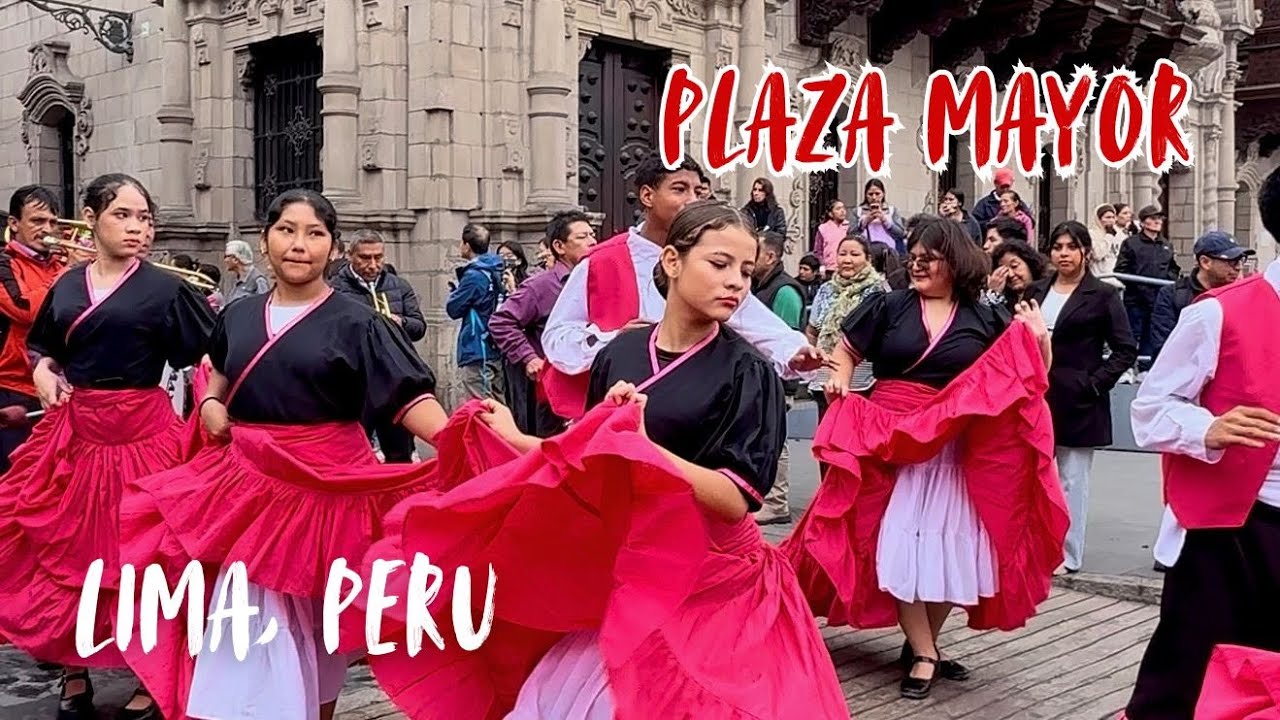 📍🇵🇪 4K Exploring Plaza Mayor | Lima's Historic Heart of Peru | 2025