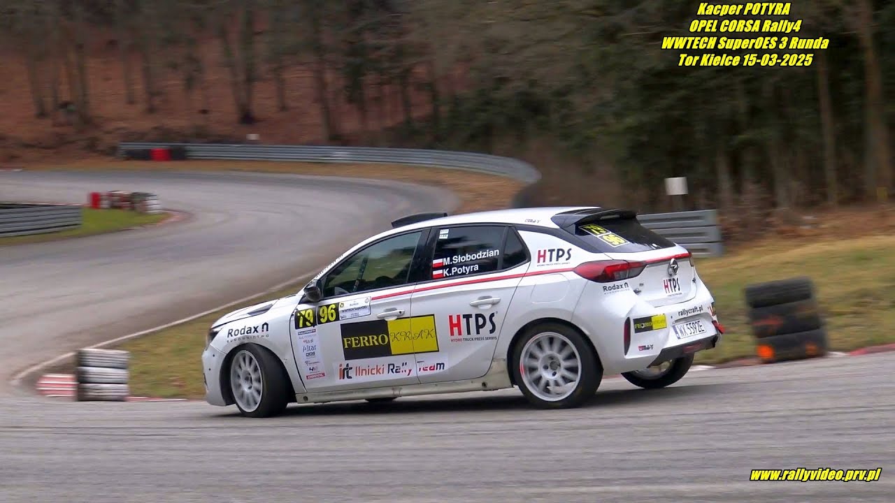 Kacper POTYRA - OPEL CORSA Rally4 - WWTECH SuperOES 3 Runda Tor Kielce 15-03-2025