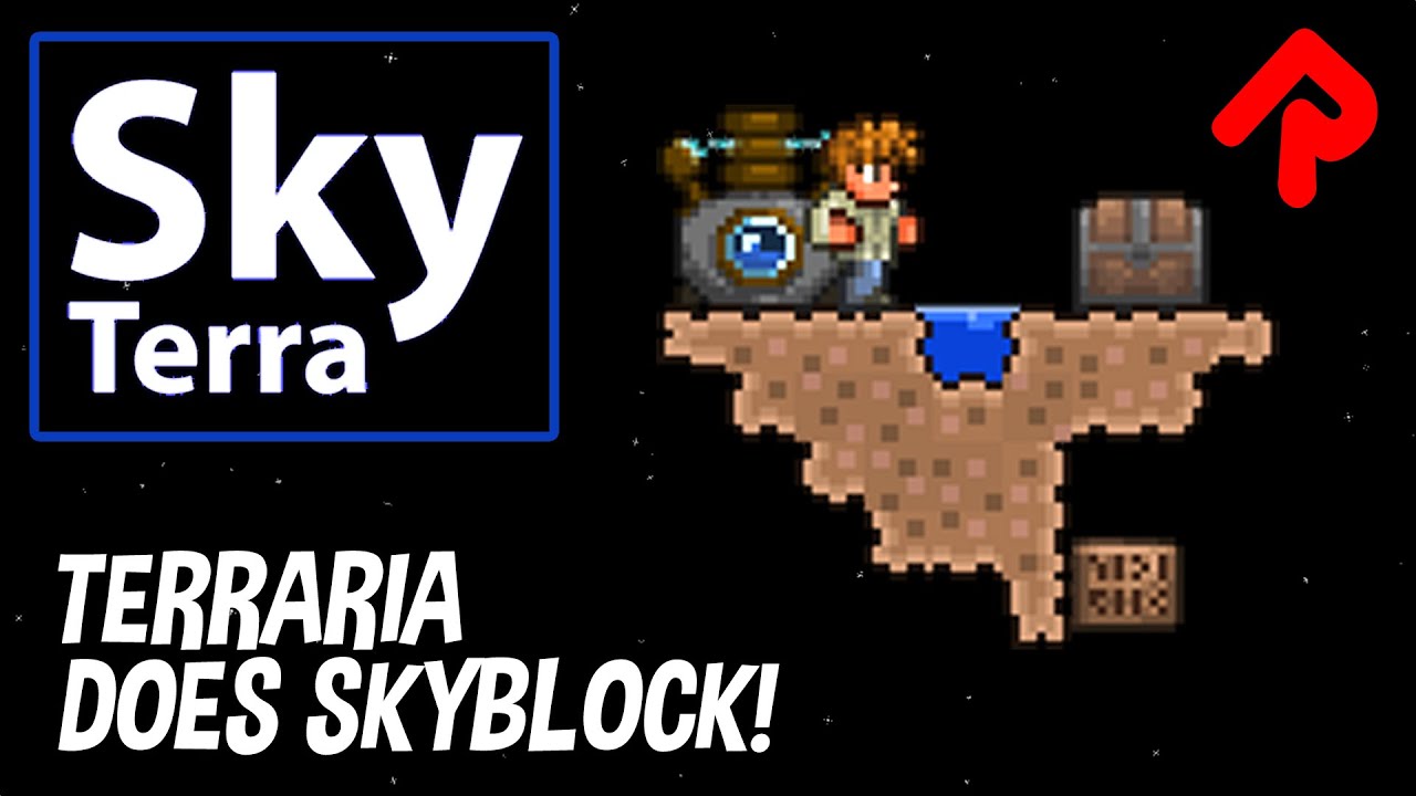 Terraria Does Stoneblock in SkyTerra 1.4 World Map! | Terraria SkyTerra gameplay