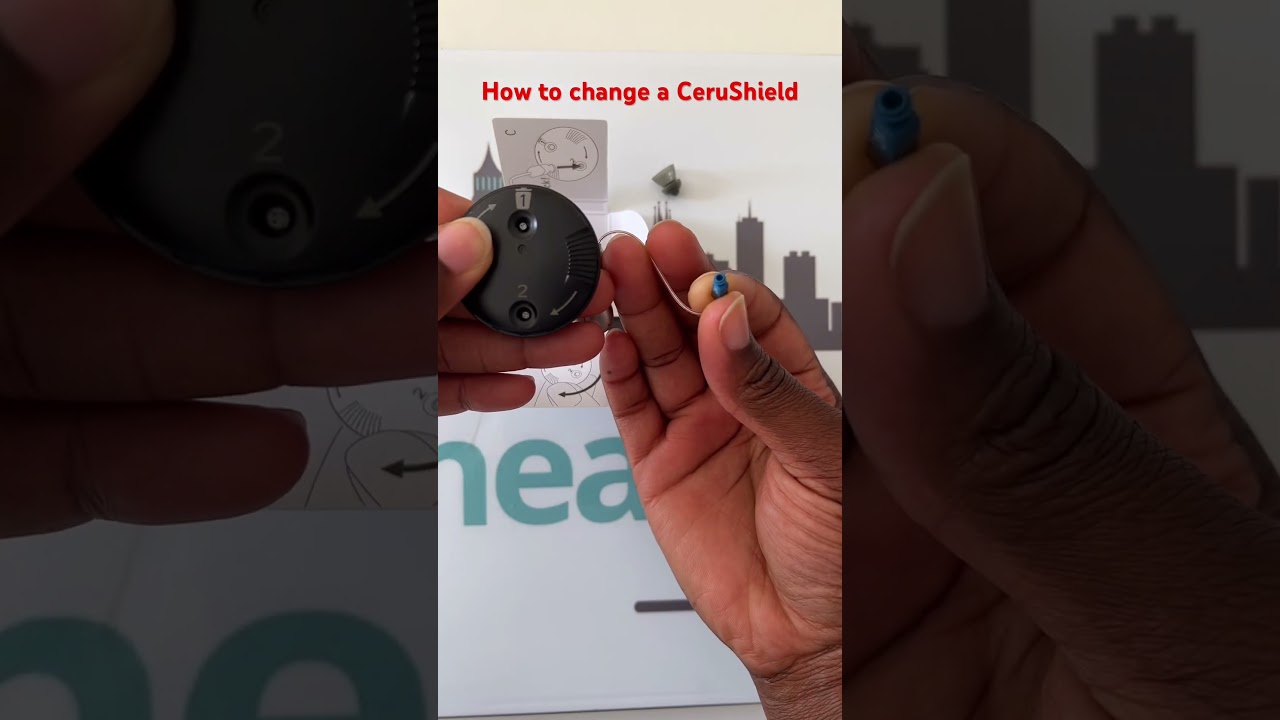 How to change a CeruShield for Phonak and Unitron hearing aids #hearingaids