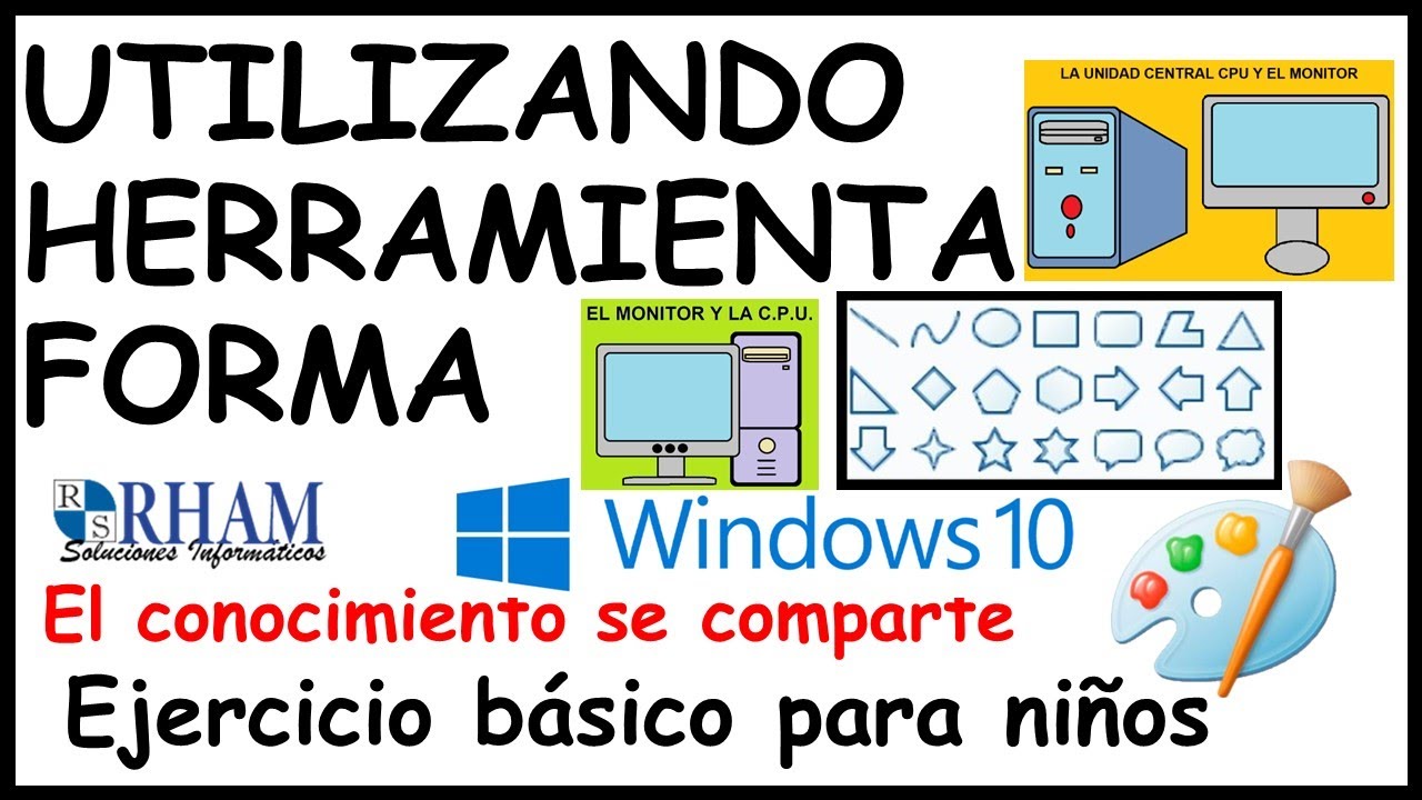 🌍 3. La Herramienta Formas de Paint | CLASES PARA PROFESORES DE COMPUTACIÓN