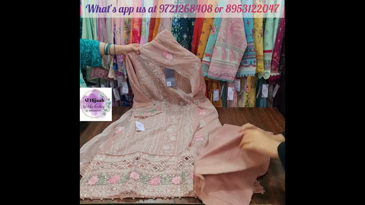 Sadabahar | Chiffon Party wear collection | Ready to wear | Chiffon Heavy Embroidered dupatta | 