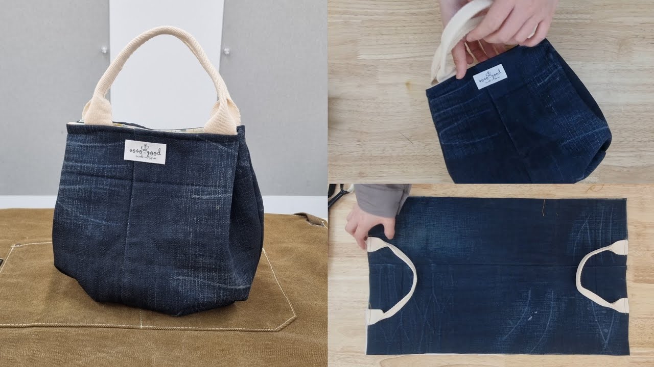 DIY Легко и просто сделать милую сумочку из старых брюк