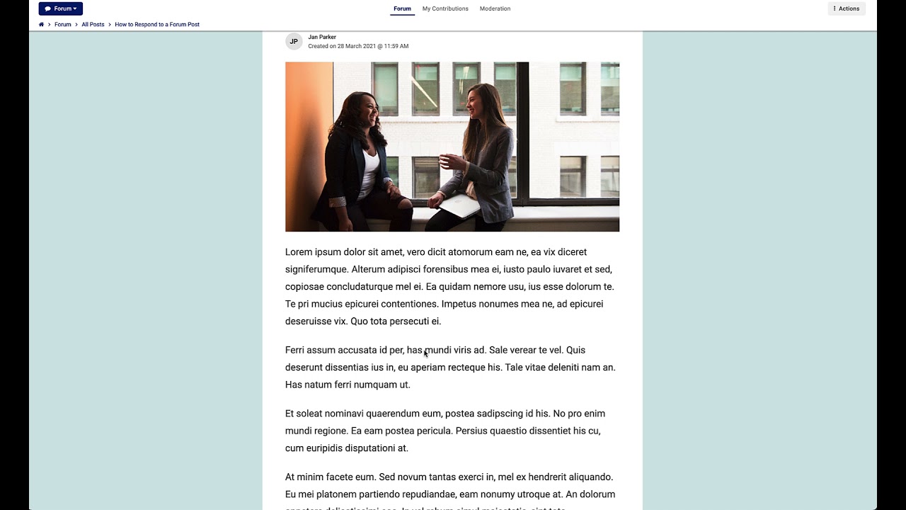 How to Respond to a Forum Post in LearnUpon