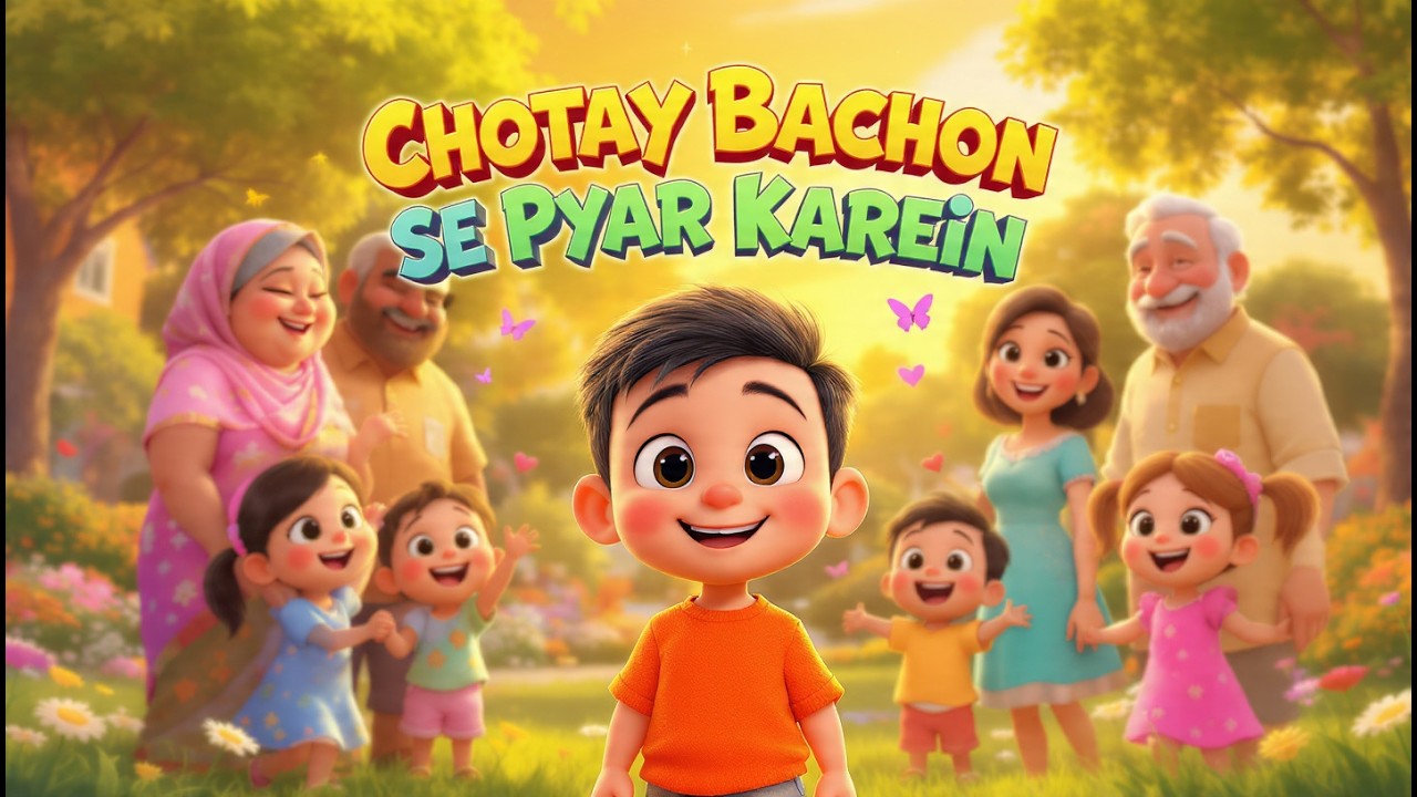 Chotay Bachon Se Pyar Karein | Urdu Kids Poem | Acha Insaan Sikhayein