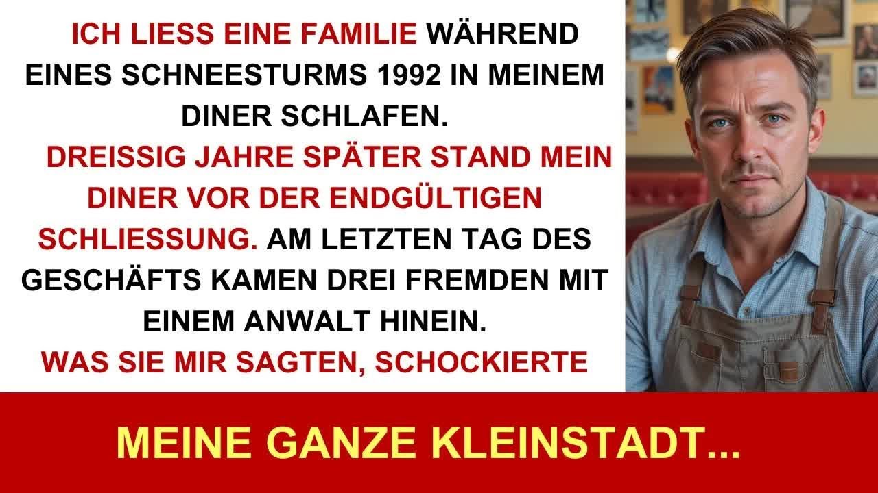 1992 ließ ich sie in meinem Diner schlafen  30 Jahre später kamen sie am letzten Tag zurück