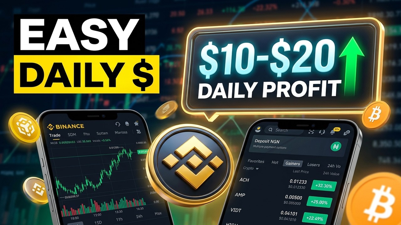 How To Make $10&ndash;$20 Daily on Binance 💰 | Beginner-Friendly Strategy (2026) 🚀