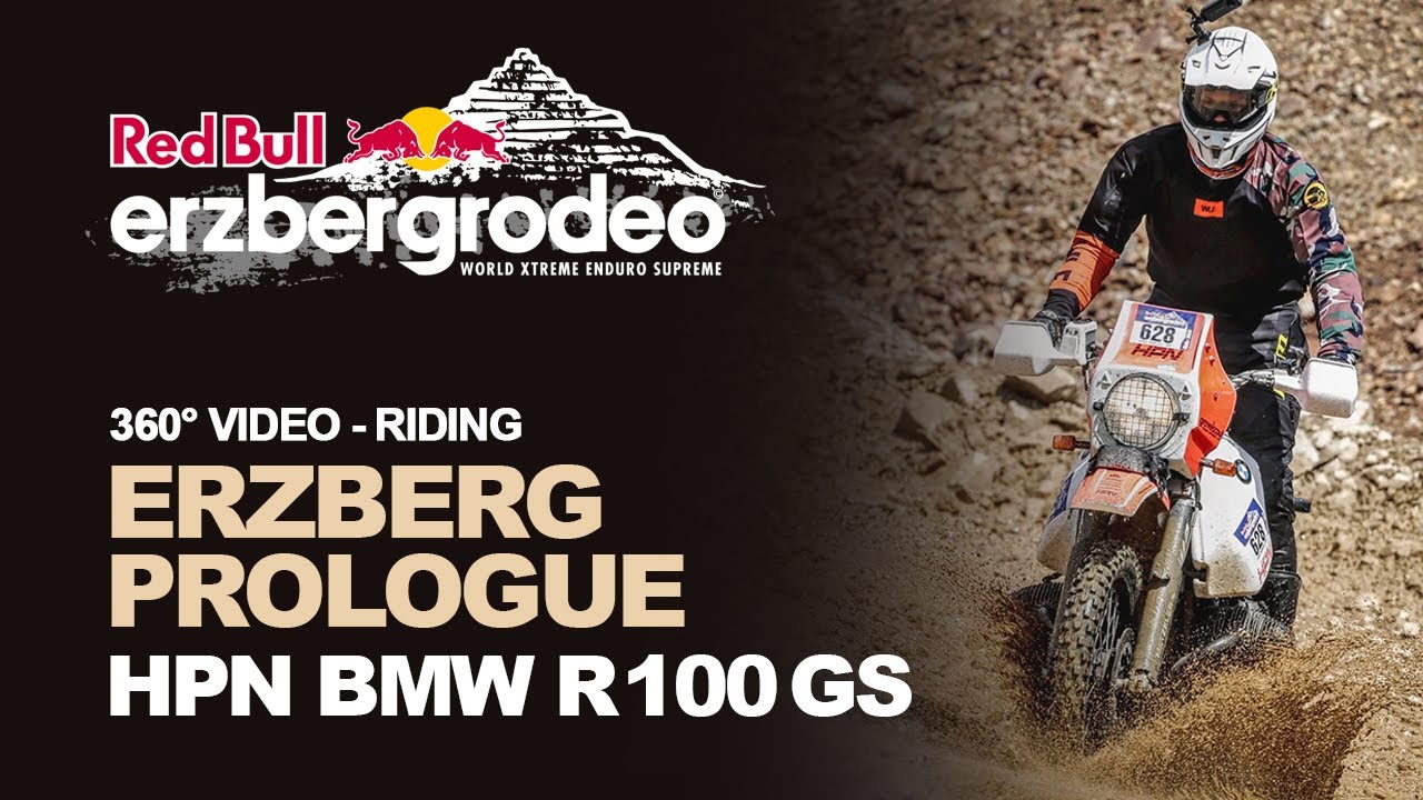 Erzberg Prolog 2022 with the heaviest motorcycle of the event (HPN BMW R 100 GS) - 360&deg; video