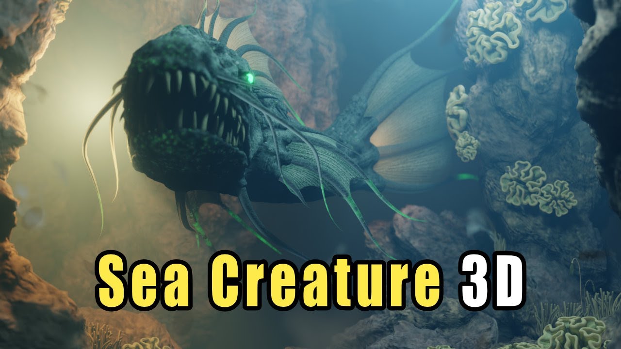 Modeling a Sea Creature | Blender | Substance Painter