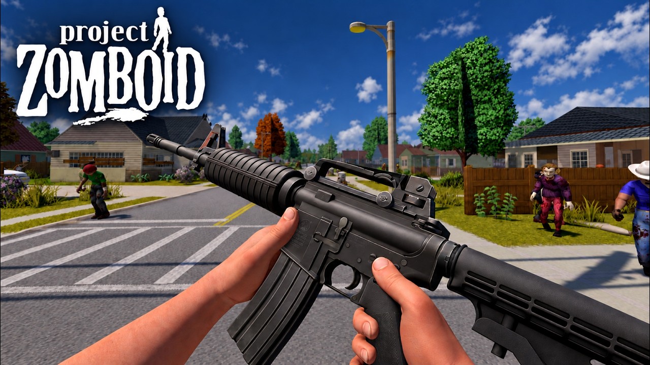 REALISTIC GUNS in First Person Project Zomboid (3D) | Project Viewpoint