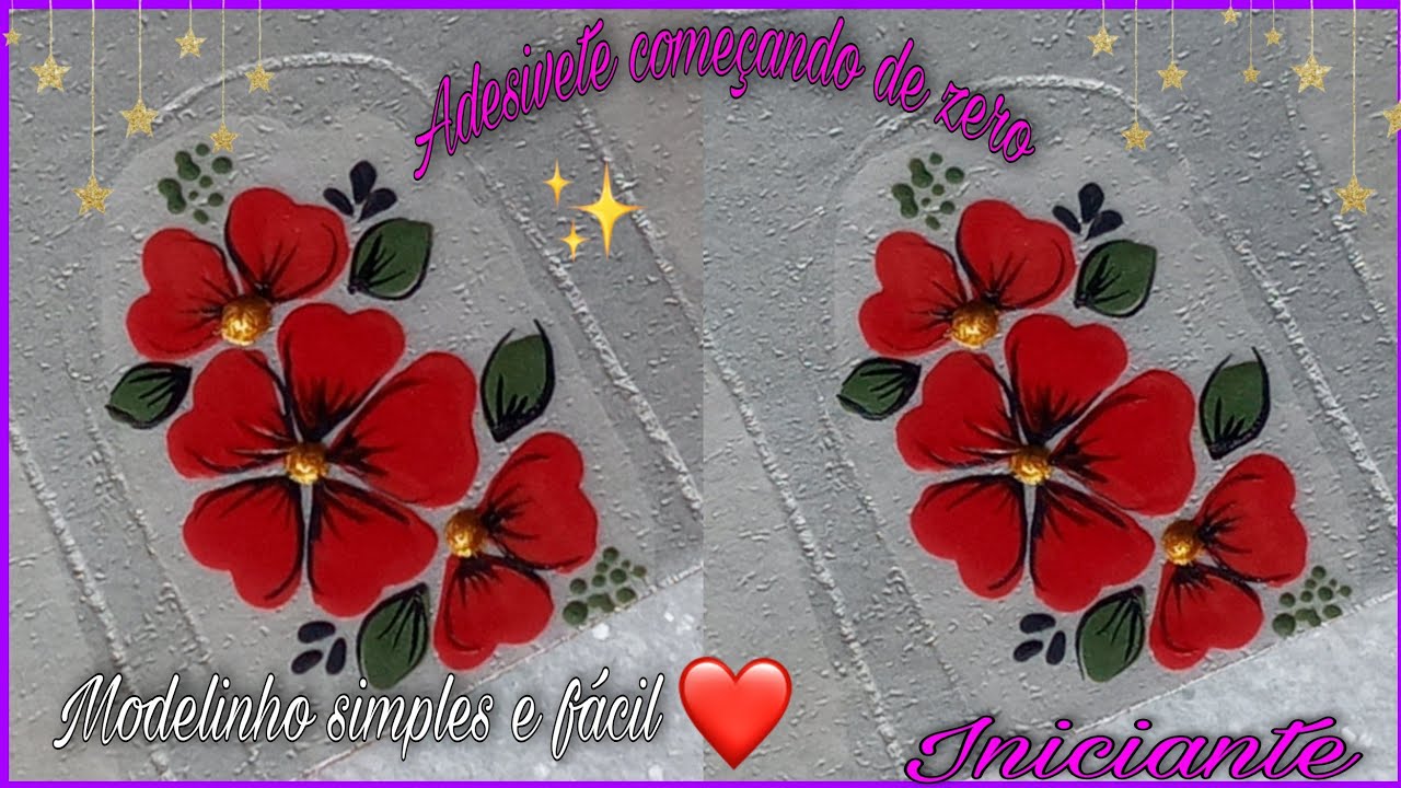 Adesivos de unha na caixinha de leite / Iniciante começando do zero ❤ Parte 2