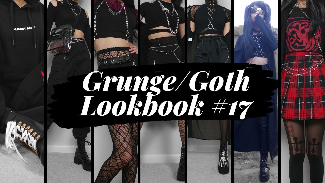 Grunge / Goth Lookbook #17 ~ 7 Outfits