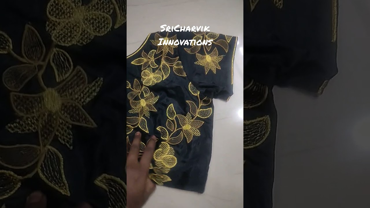 Mesmerising Embroidery Blouse Design  #computerembroidery #computerembroiderymachine #emboiderywork