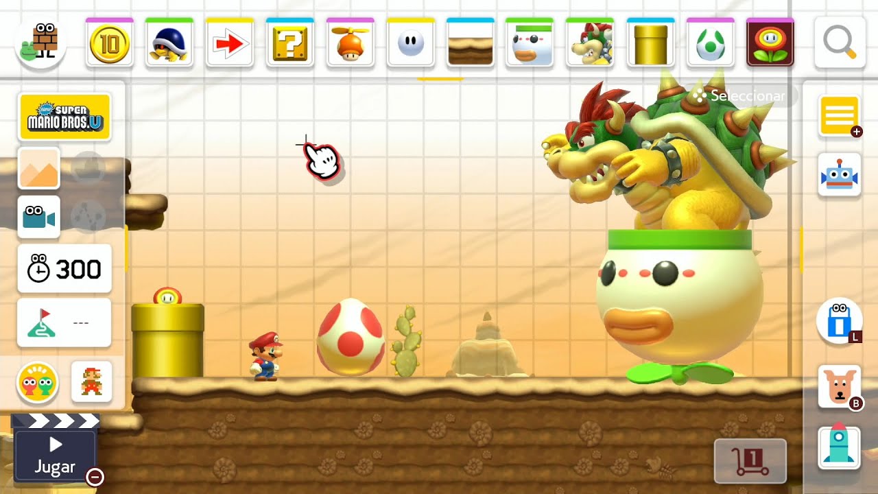 SUPER MARIO MAKER 2 / Editor de niveles de Nintendo Switch | El Bowser gigante del desierto
