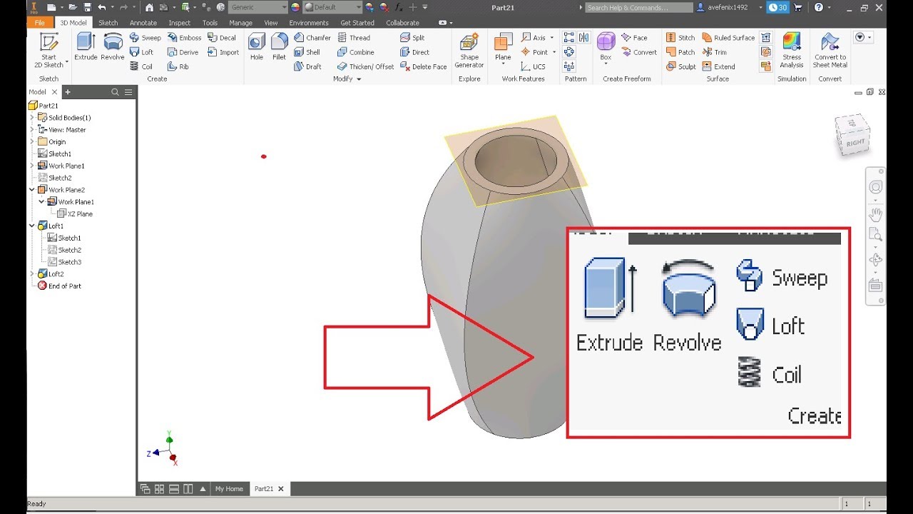 Inventor 2019 Vista rapida de comandos basicos parte 1